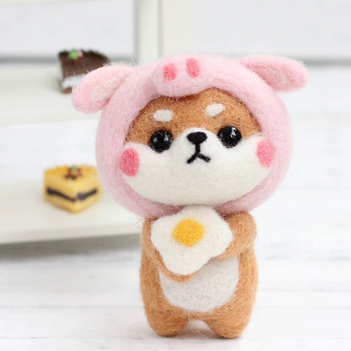Shiba Inu Needle Felting Kit by Maria Callary Toys for Dog Lovers