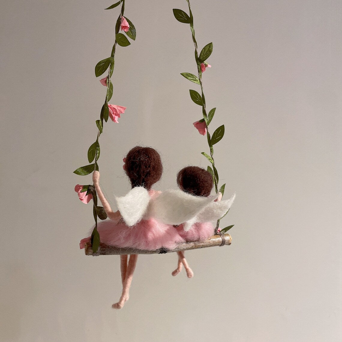 Sweet Mother and Daughter Felt Dolls for Gifts by Maria Callary Toys
