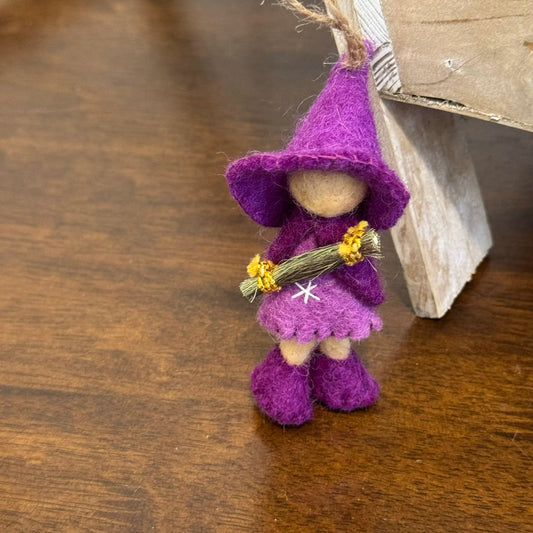 Witch Hanging Decoration by Maria Callary Toys