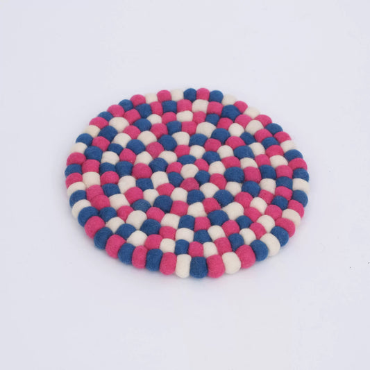 Wool Felt Ball Coaster by Maria Callary Toys