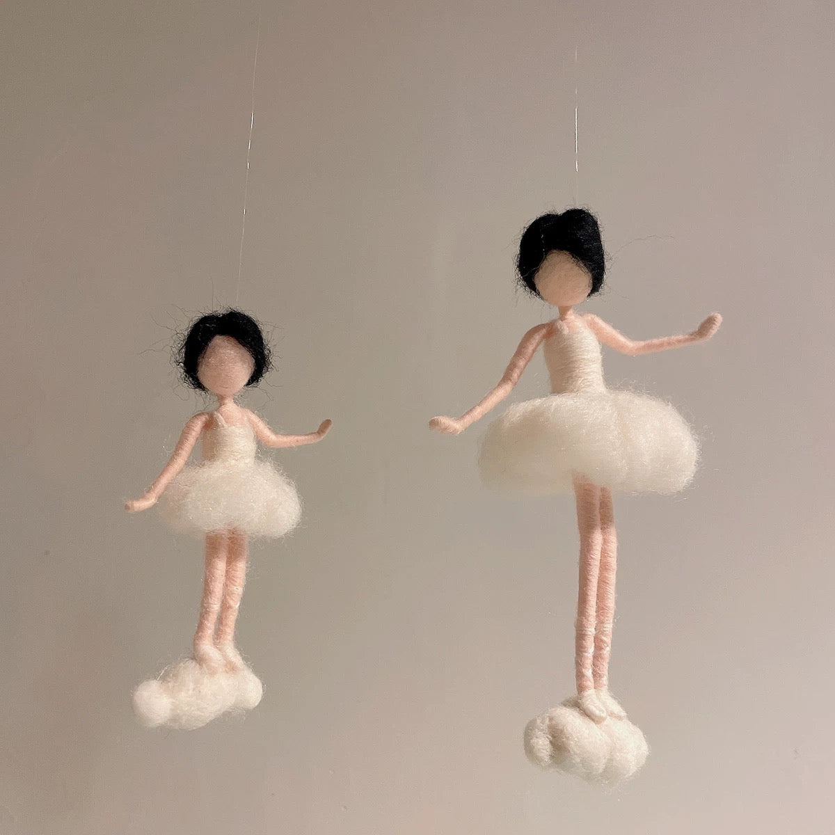Wool Felted Angel Tree Topper by Maria Callary Toys