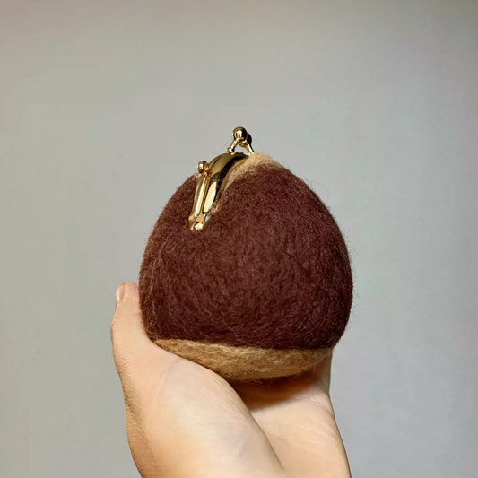 Charming Chestnut Mini Kiss-Lock Coin Purse