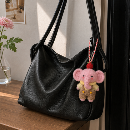 Felt Elephant Bag Charm