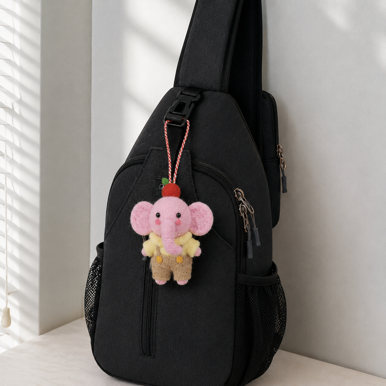 Felt Elephant Bag Charm