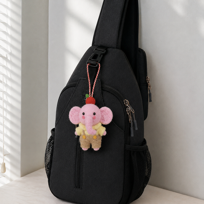 Felt Elephant Bag Charm