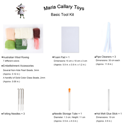 Wool Doll Needle Felting Kit